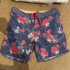 Patagonia Floral Bathing Suit - 36 Waist 7 Inch Inseam - Lightly Worn